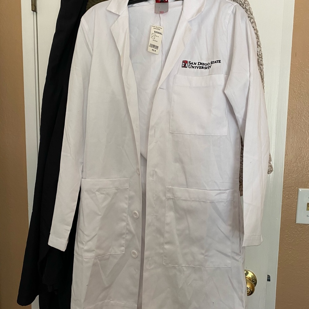 SDSU white lab coat